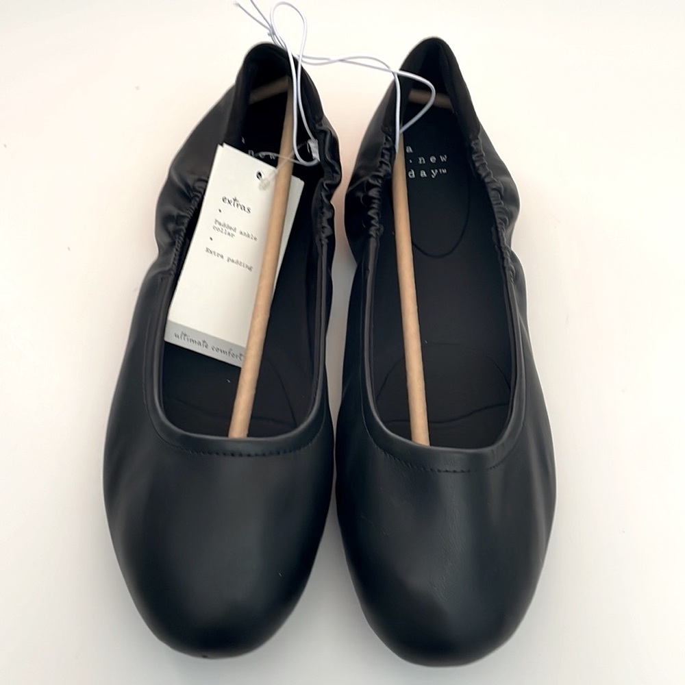 A New Day Ballet Flats Black Size 11